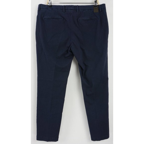 New Michael Coal Brad Mens US Size 40 x 28 Slim Dark Blue Woven Jacquard Capri - Picture 2 of 10